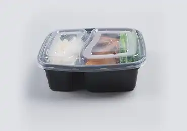 2 Compartment Food Containers