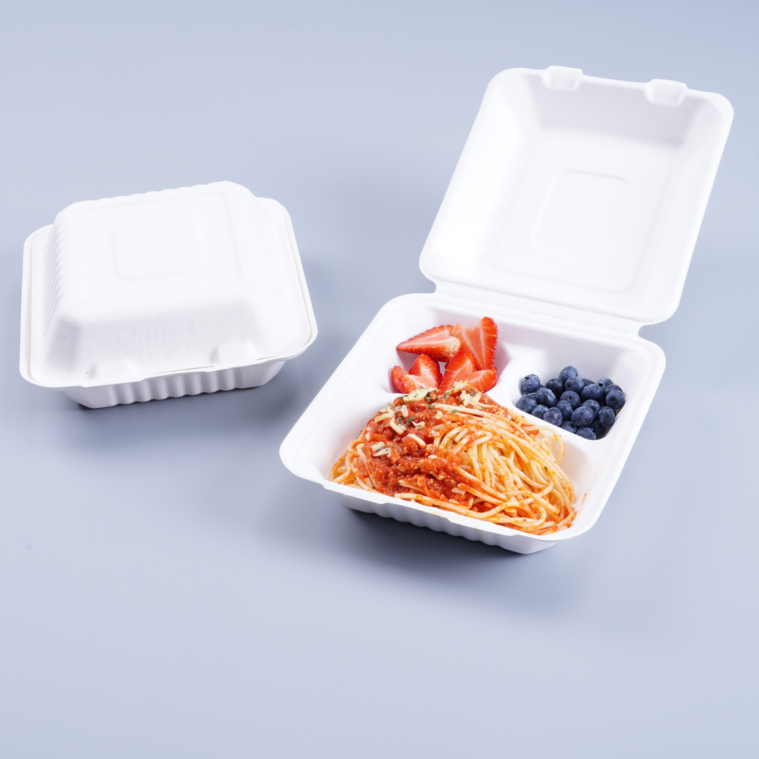 Bagasse Clamshell Containers 083