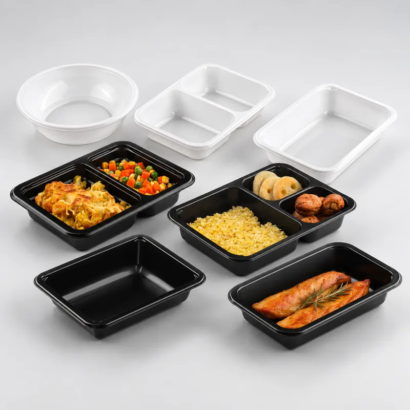 Durable CPET trays for ready meals, prepared foods and hot foodservice packaging