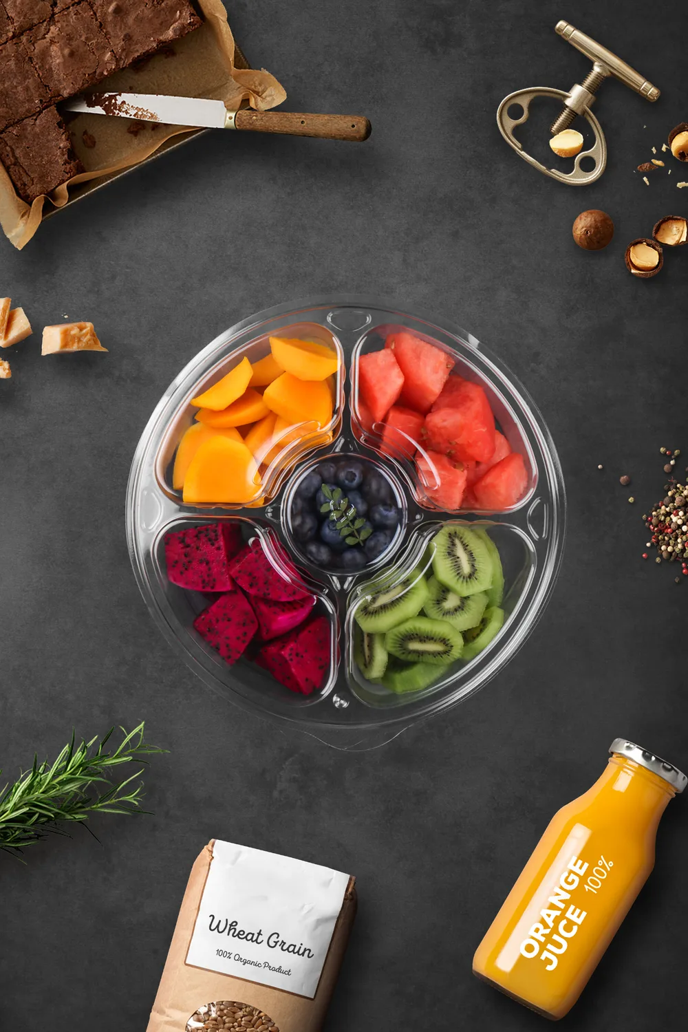 STL-260-5 Fresh Cut Fruit Containers