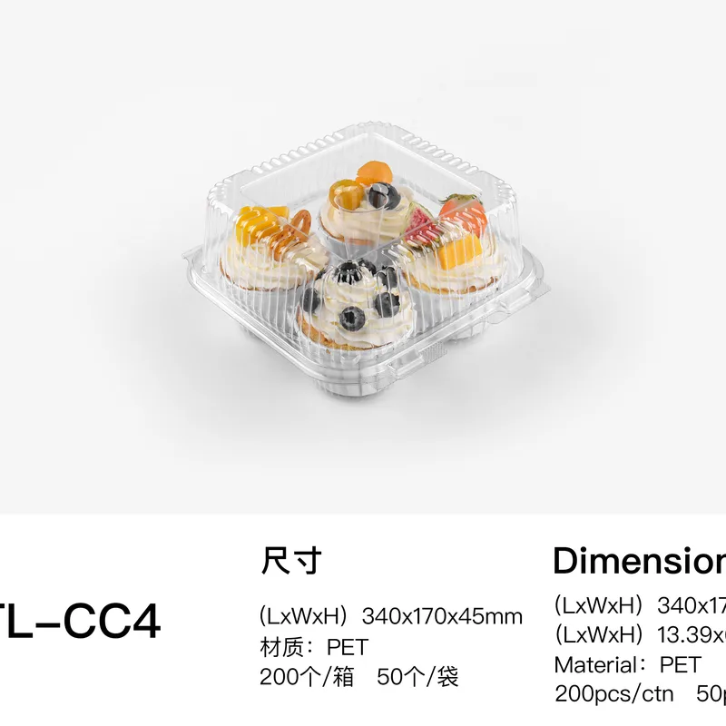 STL-CC4-CC4-Cupcake and Mini Cake Containers