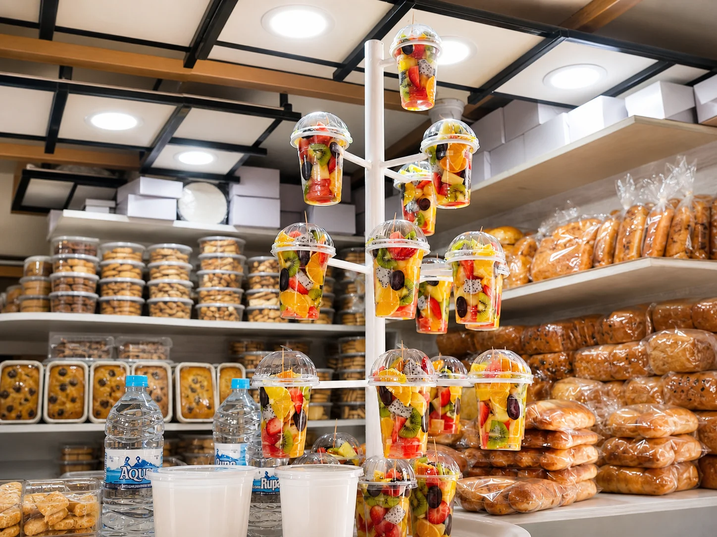 Fruit Cups Display Stand