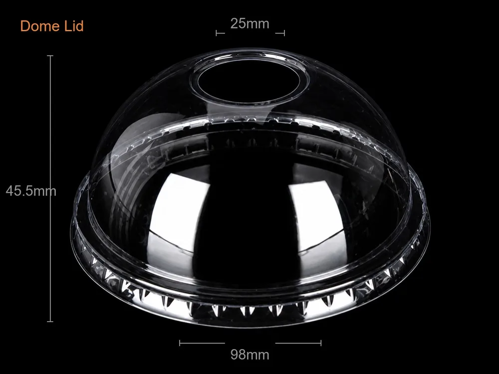 PET Dome Lid with Hole