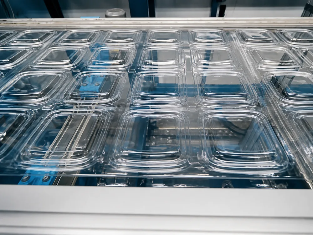 PET thermoforming line