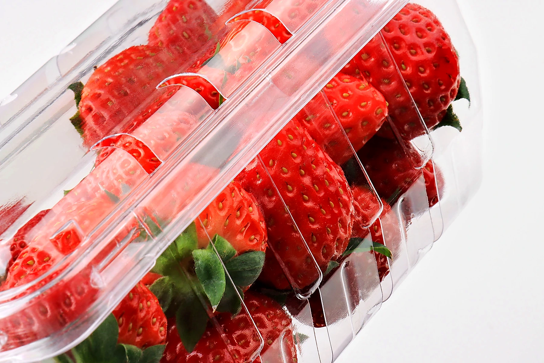 Strawberry clamshell detail