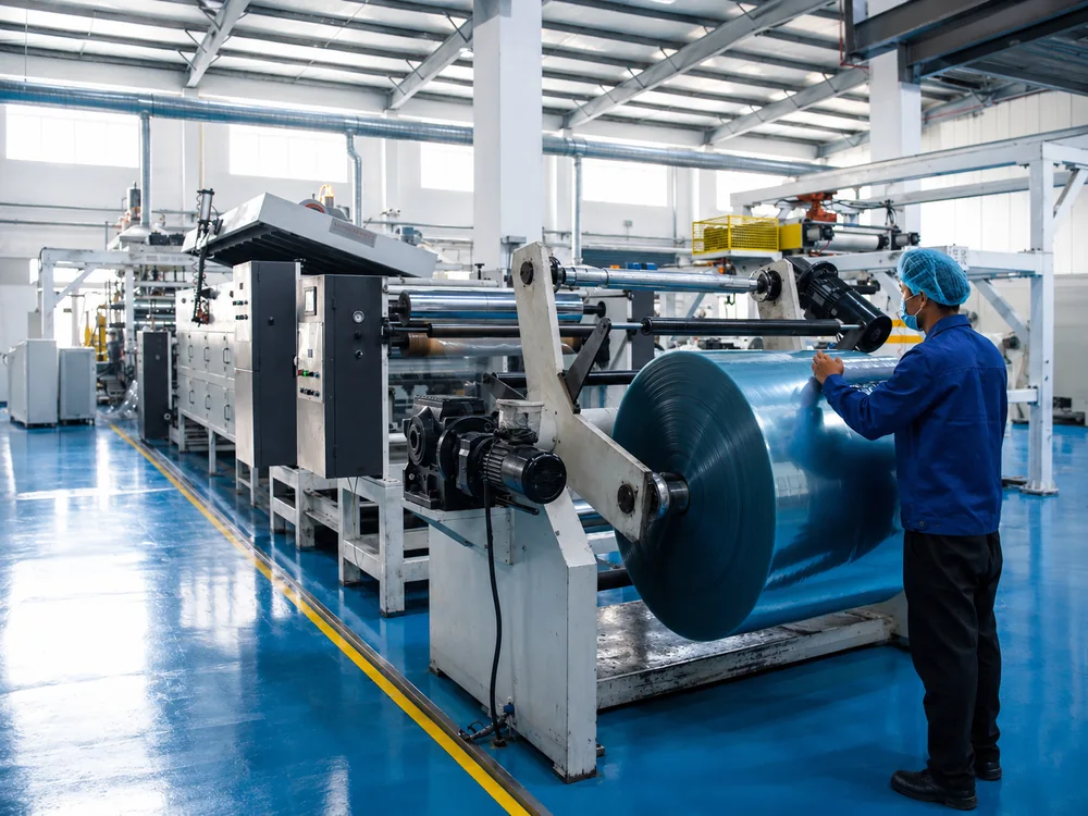 STLPak PET sheet extrusion and winding line