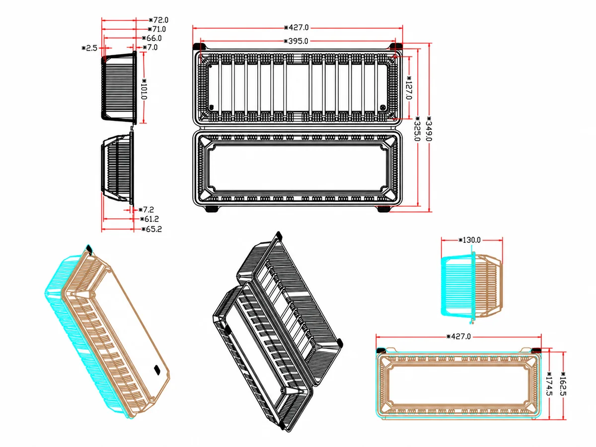 Custom PET food packaging structure and technical design