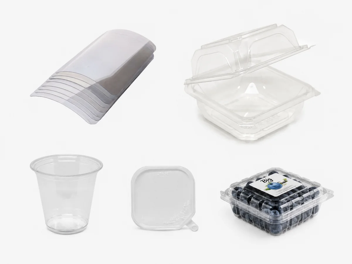 PET and rPET material options for food packaging